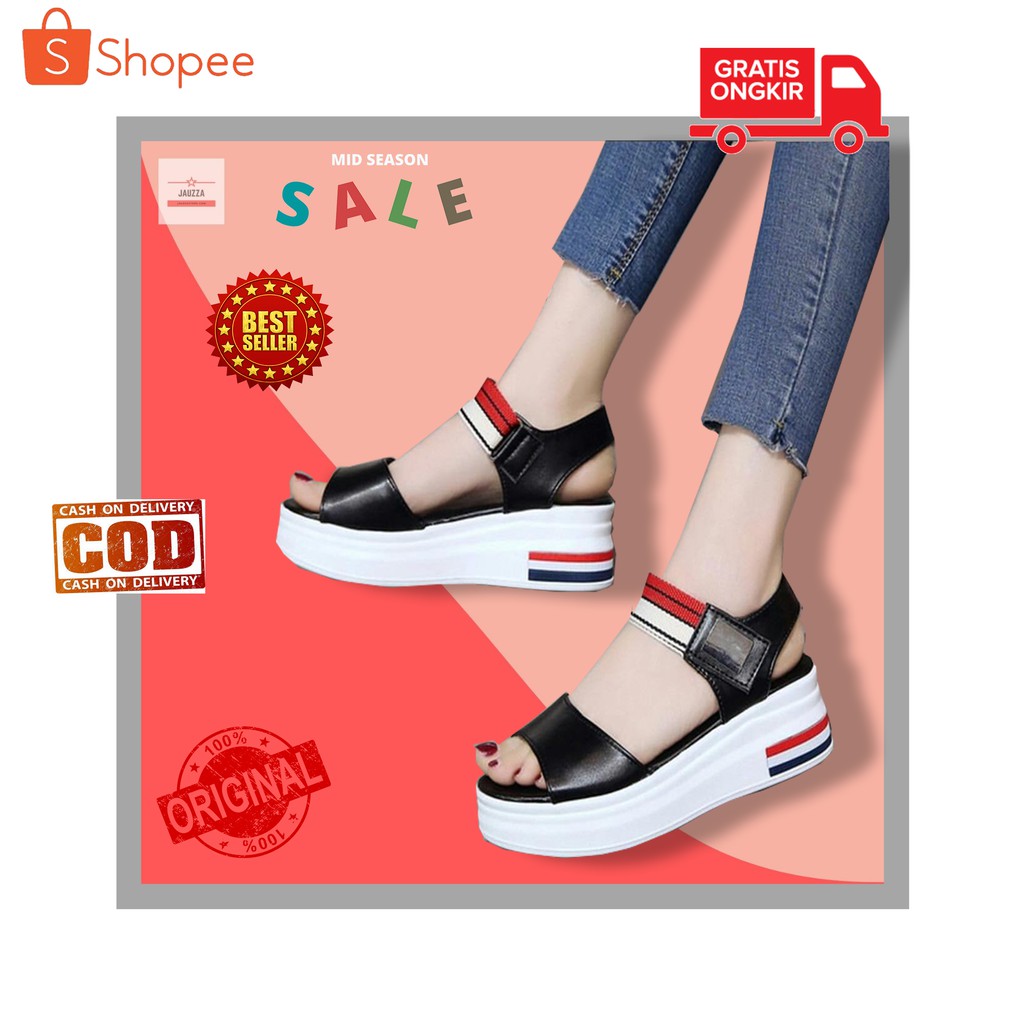  SANDAL  WEDGES WANITA WEDGES MURAH WEDGES TERBARU WEDGES 