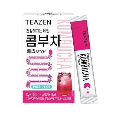 

Open DS] Teazen KOMBUCHA detox drink 15 kalori 1box 10pcs lemon/berry/citron