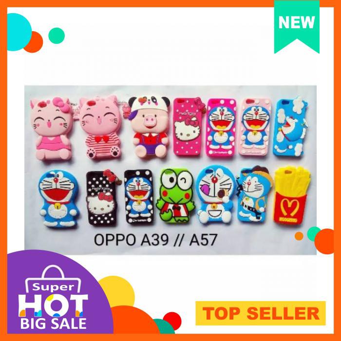 [Premium Case]  Soft Case - Oppo A57 A39 // Case Boneka 3D New Imut - Casing & Covers