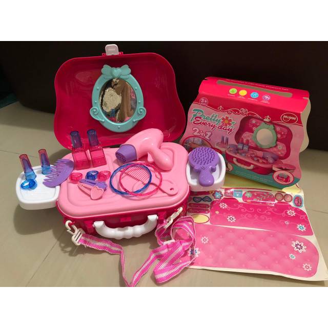 MOMBABY1 Kado Mainan Anak koper Dream fashion Pretty Everyday 2 in 1 Little Bag