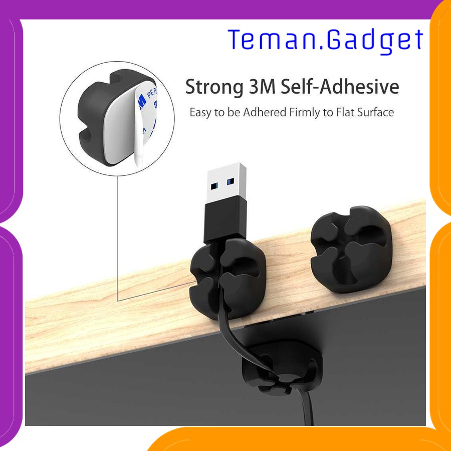 TG-AI011 NTONPOWER CABLE CLIP CROSS HOLDER MANAJEMEN KABEL 1PCS - CMS-10