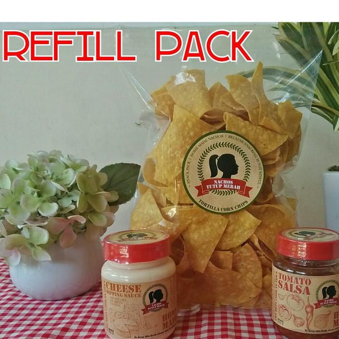 

Cemilan Sehat Nachos Tutup Merah Refill Pack - salsa n salsa