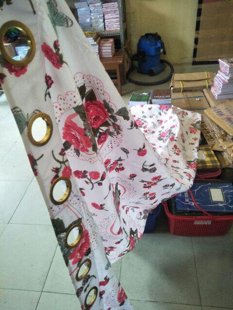 Gorden Tirai Homemade Smokring Motif White Flower