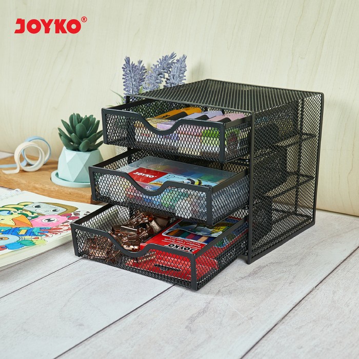 

✔alat kantor / peralatan kantor Joyko Desk Set Organizer / Tempat wadah Alat Tulis Kantor Joyko BESI DS-27