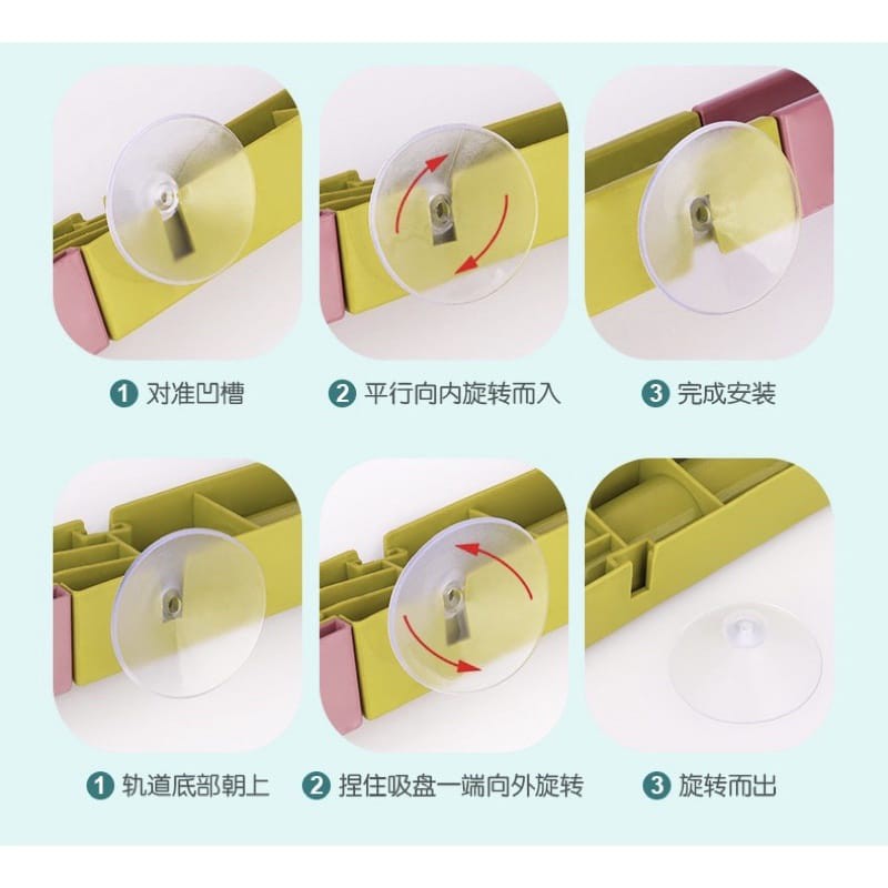 diy slide way sliding roll bath toy mainan mandi anak