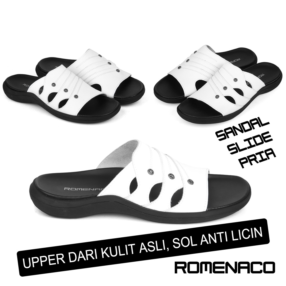 Sandal Pria Warna Putih Romenaco R008B