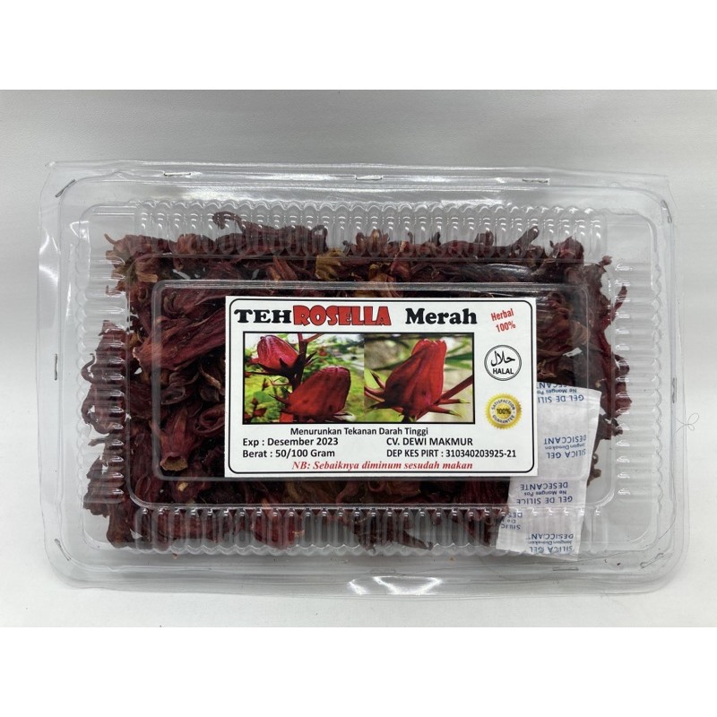Teh ROSELLA MERAH 100g BOX MIKA