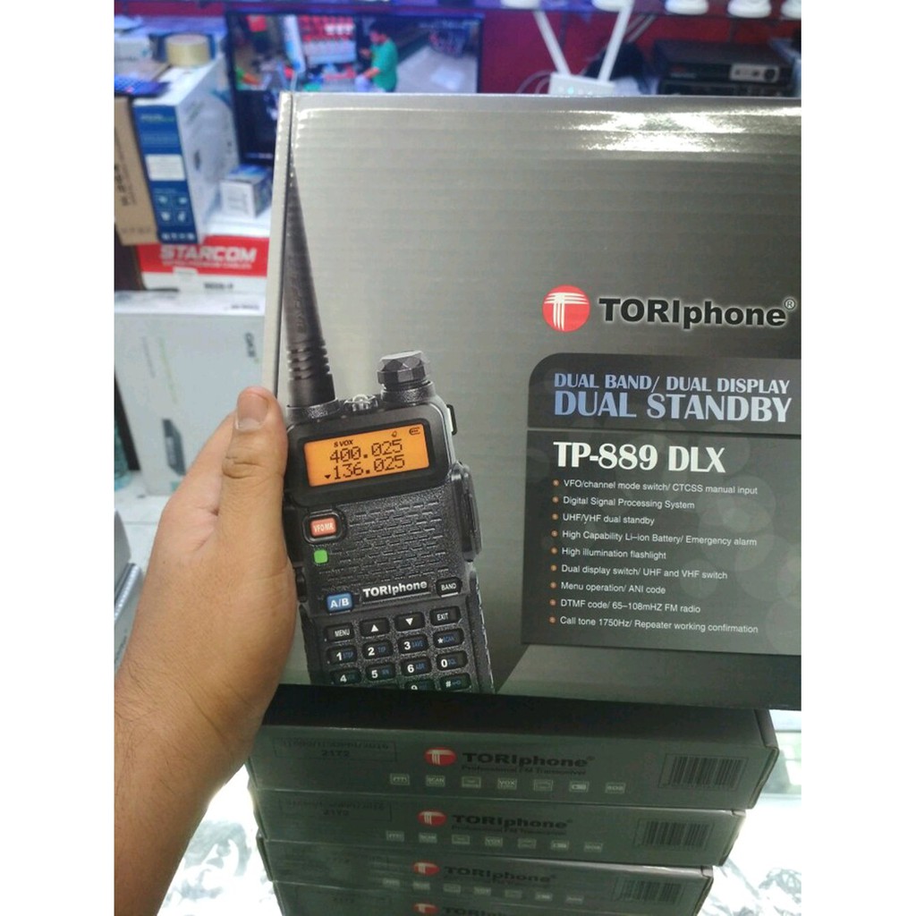 Unik HT handy Talky TORI TP 889 DLX dual band Diskon