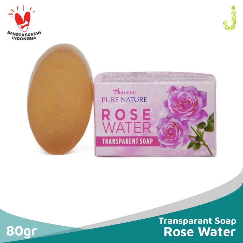 Grosir autumn pure rose water transparan soap