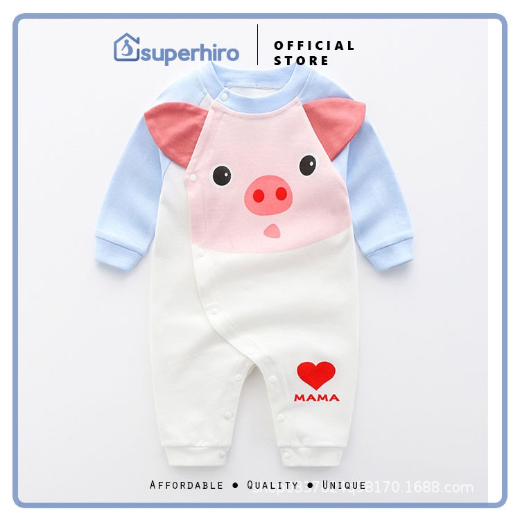 Jumper Bayi / Romper Panjang / Baju Kodok Baby Premium Cotton Boy Girl