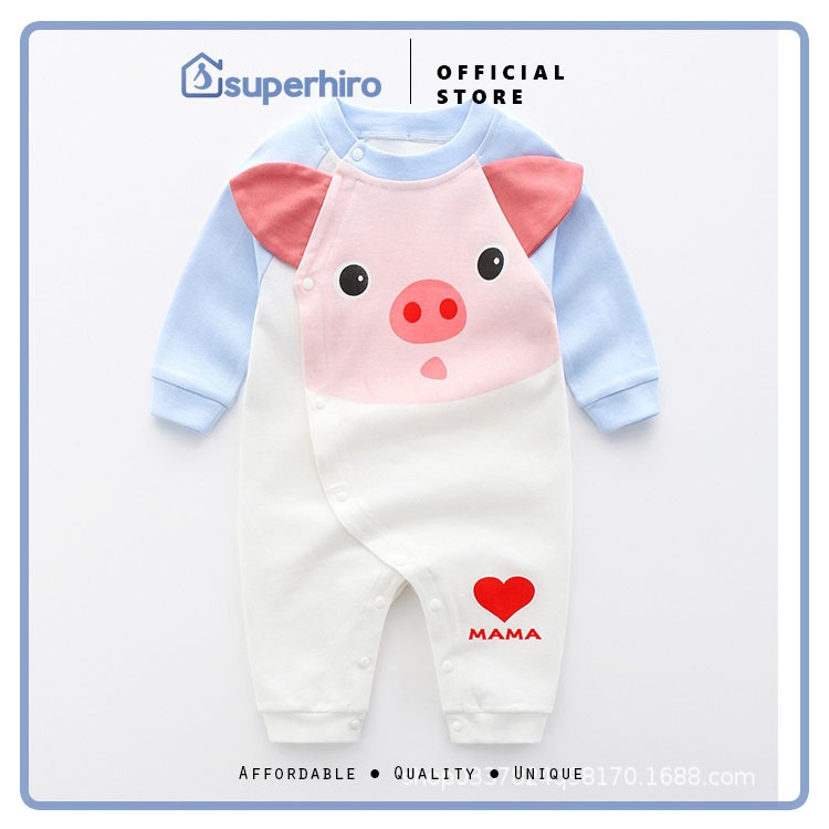 Jumper Bayi / Romper Panjang / Baju Kodok Baby Premium Cotton Boy Girl