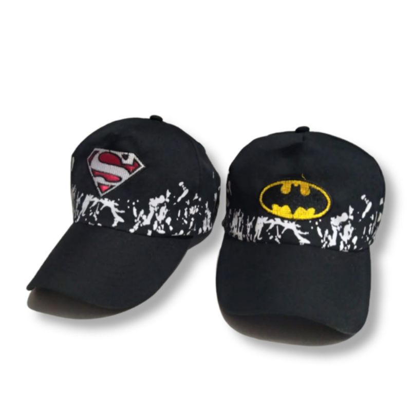topi anak krakter / topi Batman / topi basebal anak model Batman Superman usia 3-7 tahun