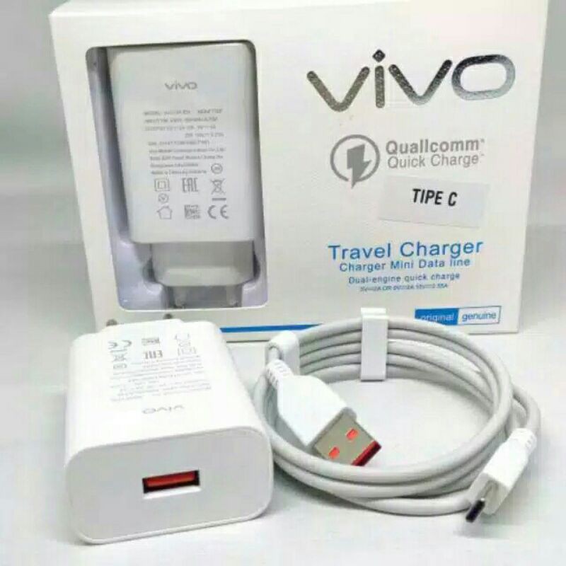 original charger vivo V17 PRO  S1 PRO V19 Y50 X50 PRO 9V-2A FAST CHARGING PENGISIAN DAYA CEPAT