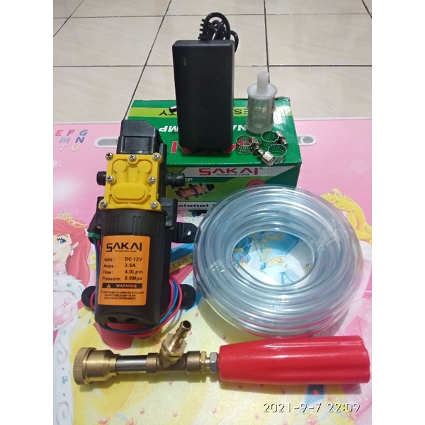 Alat steam cuci motor/mobil/AC mini Sakai 80psi
