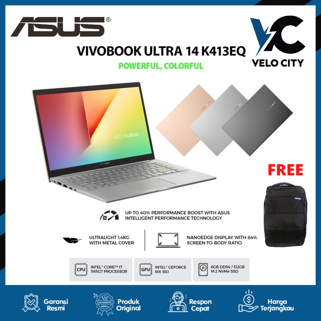 ASUS VivoBook 14 K413EQ-EB752IPS - Garansi Resmi ASUS 2 Tahun