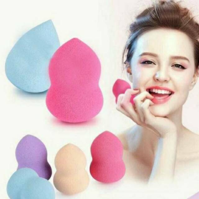 [COD] Spons Beauty Blender dengan Bahan Chewy dan Mudah Menyerap Liquid dan Gampang Dibersihkan - Warna Random