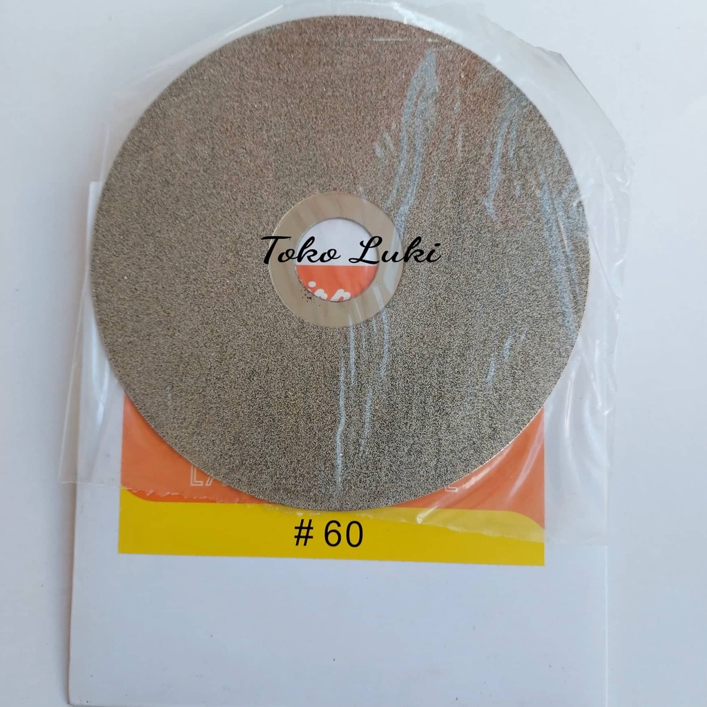 Diamond Wheel Lapping Flap Disc Asah Batu Akik  Permata Tjap Mata Germany 8 inch