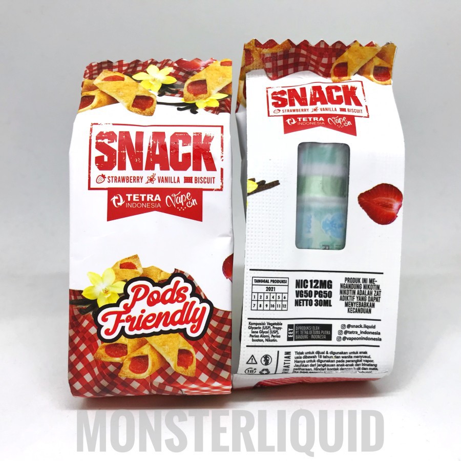 PODS FRIENDLY SNACK V1 STRAWBERRY VANILLA BISCUIT 30ML 12MG