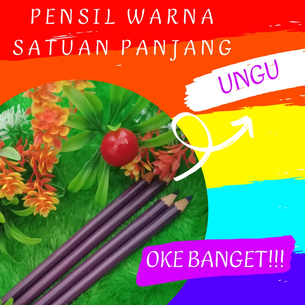 

Pensil Warna Panjang Satuan Ungu Panjang Mewarnai Hadiah Menggambar Pencil Warna Terpisah Rekomendasi Anak - Anak Desain Murah