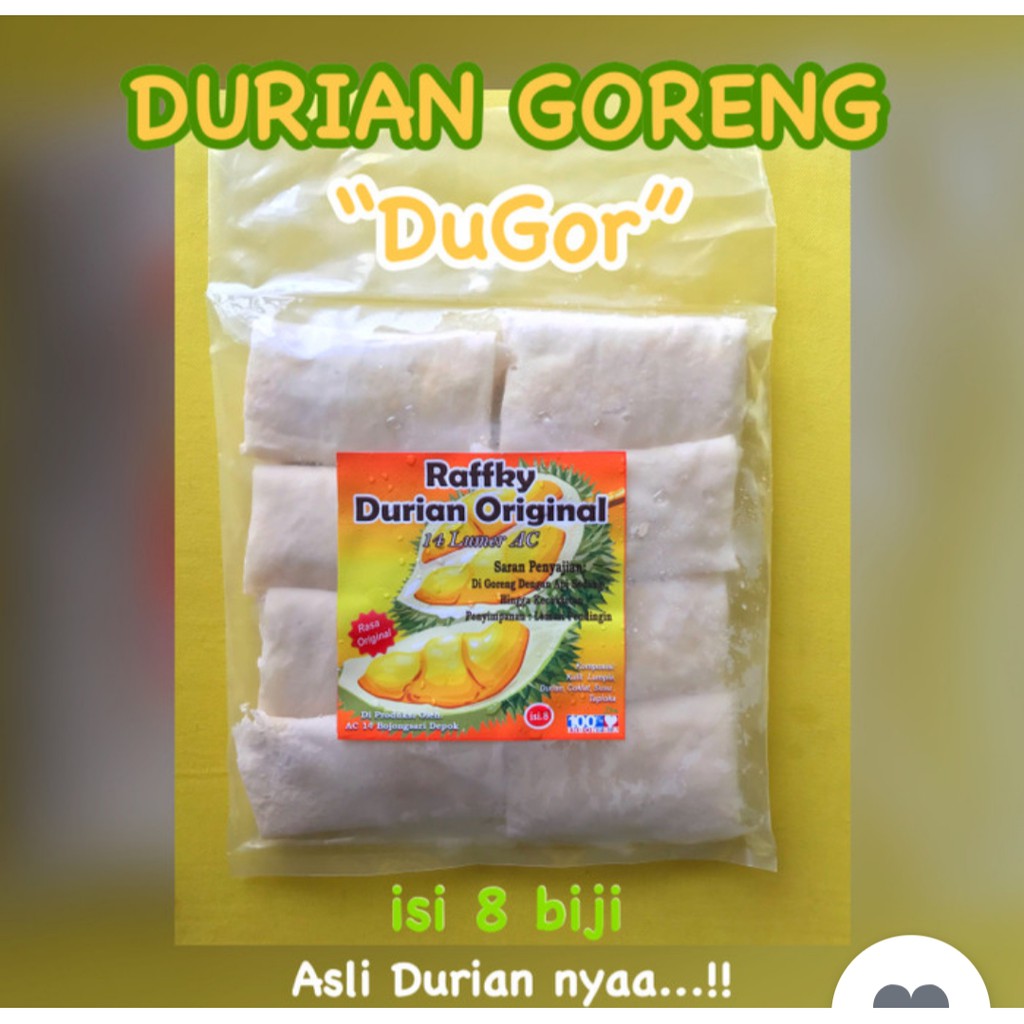 Dugor durian goreng