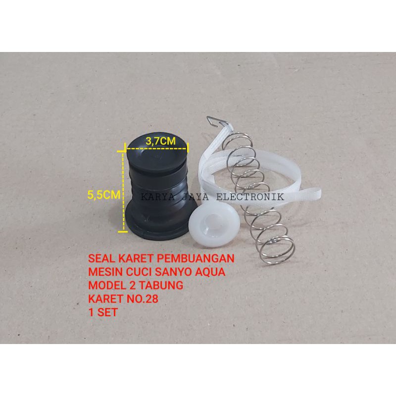 1 SET Seal karet pembuangan mesin cuci sanyo AQua 2 Tabung