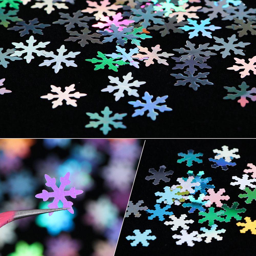 Preva 12warna/kotak Payet Kuku Penjualan Panas 3D DIY Manicure Snowflakes