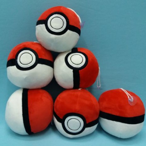 Boneka pokeball pokemon 14x13cm/boneka pokemon/Bola Pokemon