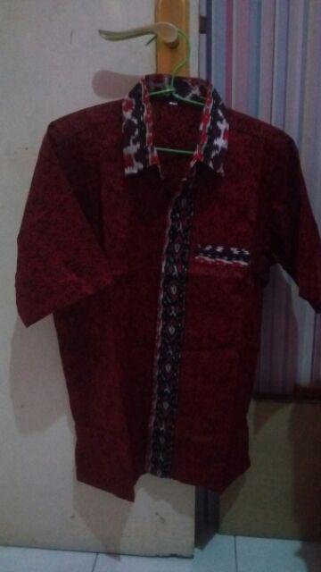 Kemeja Batik Pria Lengan Panjang Muslim Gus Azmi Syubbanul Muslimin Kombinasi Hadroh Azzahir