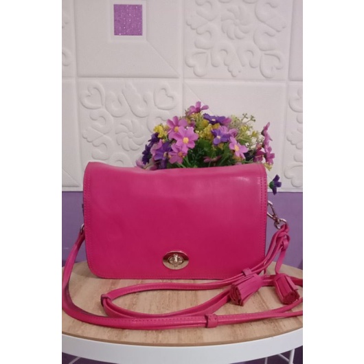 tas sling brand billy bag warna pink preloved