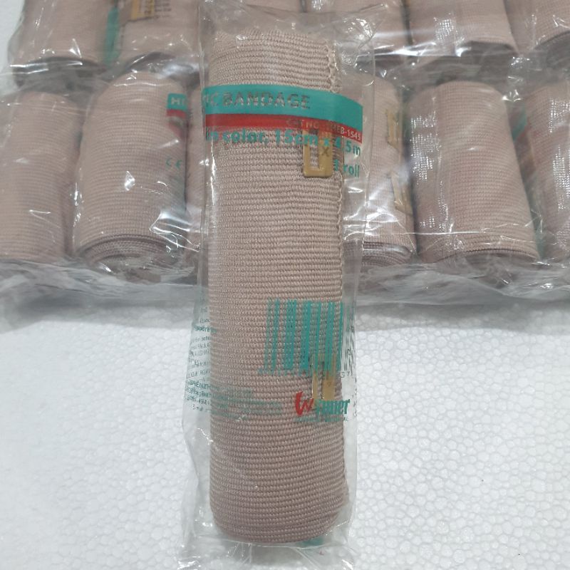 Perban Elastis Kaki Tangan Lutut 15cm x 4.5m Elastic Bandage Perban Patah Tulang Verban Elastis 6 inch Original