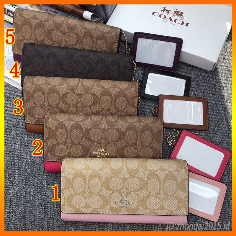 Dompet COACH / F53763 / Dompet Panjang / Dompet multi-kartu / Dompet Balik / Dompet impor wanita /