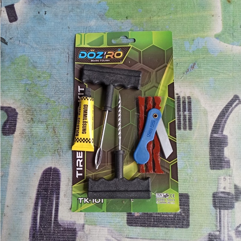Alat Tambal Ban Tubles Set Tubeless Ban Bocor motor mobil