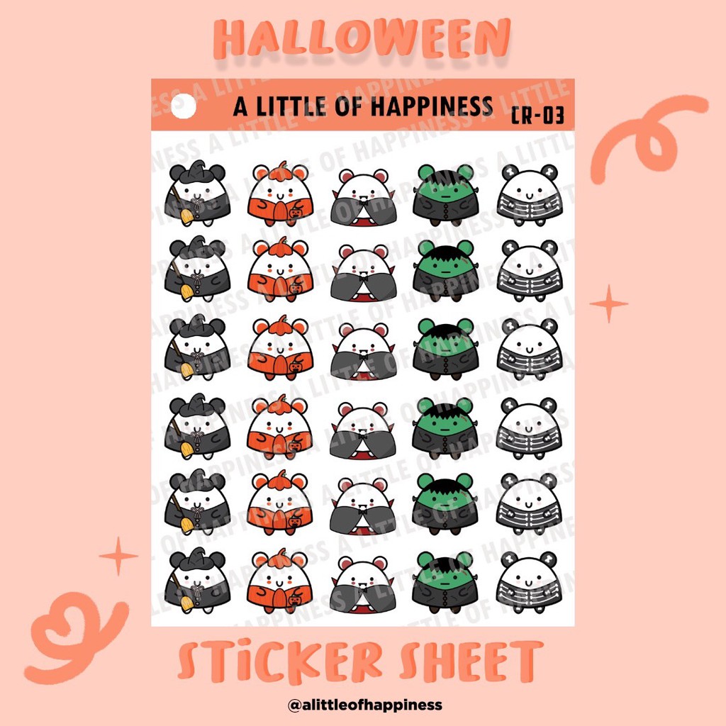 

CR-03 Halloween Sticker | Planner Deco Sticker