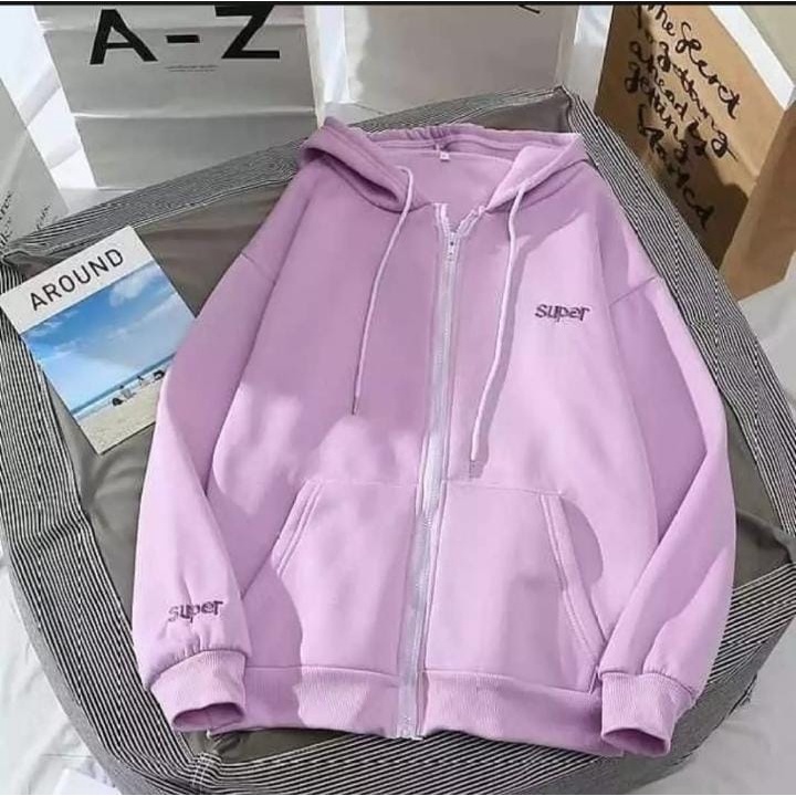 Sweater Super Zipper Hoodie/Sweater Wanita/Sweater wanita terbaru/Sweater wanita kekinian 2021/ Jake