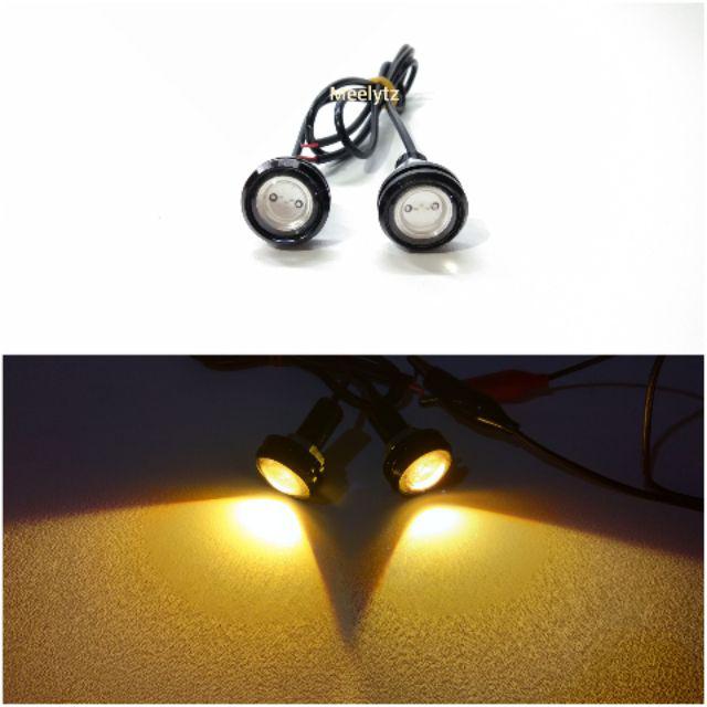 Lampu LED mata elang mode diam-Kuning