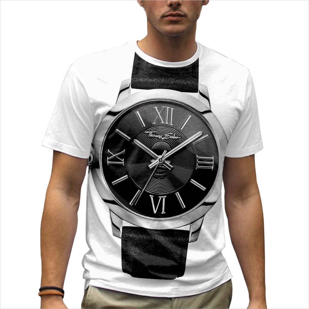 Kaos Pria Jam Tangan 3D Thomas Sabo bones - Kaos Pria Big Size - SHOPLAB88
