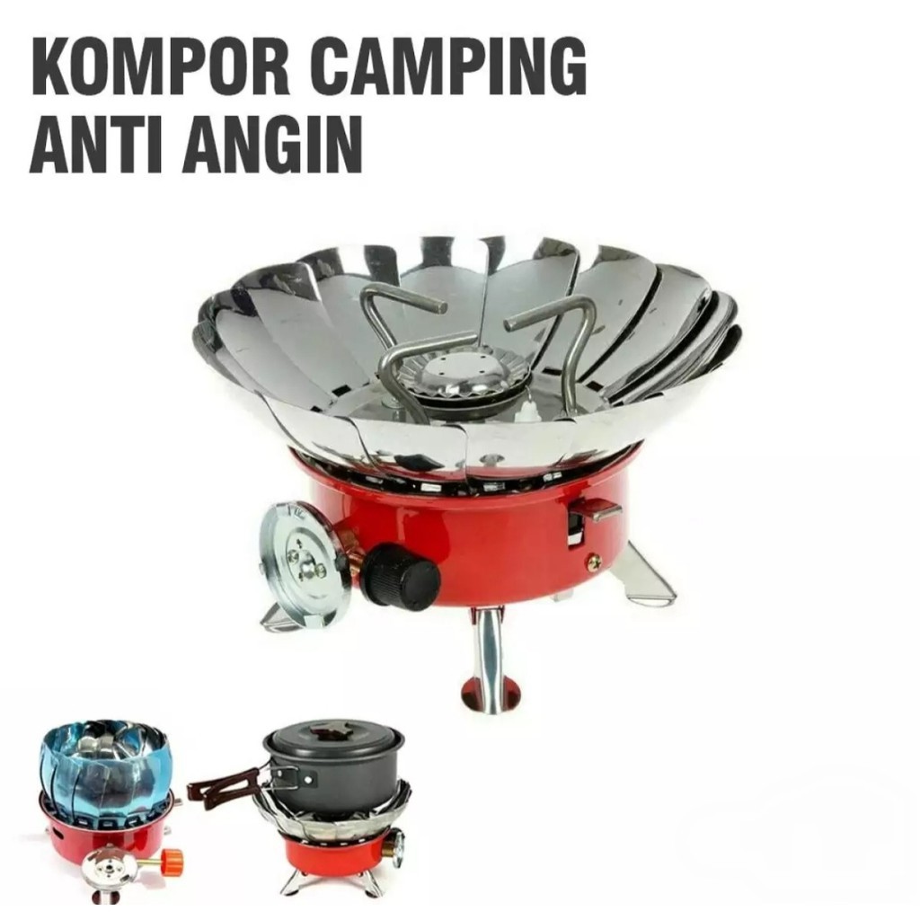 Kompor Camping Mini Anti Angin Portable - Kompor Gas Mini Anti Angin Untuk Camping