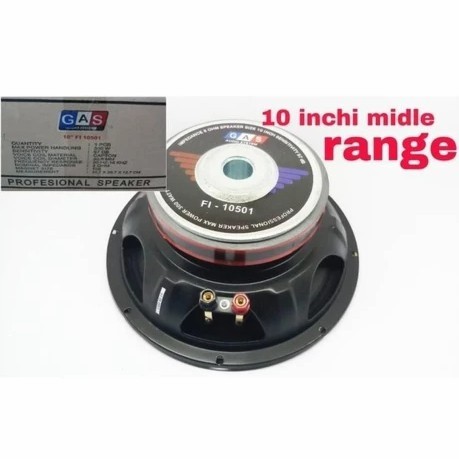 Speaker midle GAS 10 inch Maghnet Besar FI 10501
