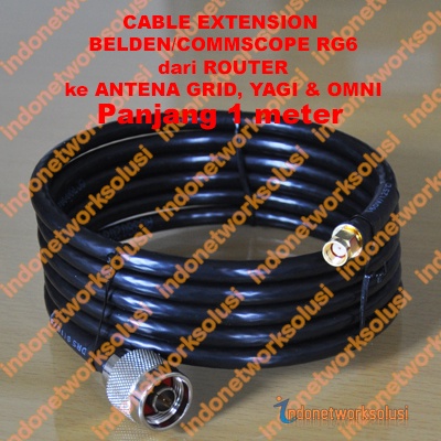 Tp-Link Router Cable Extension Kabel Ekstension Commscope Ke ANTENA GRID YAGI OMNI (1m)