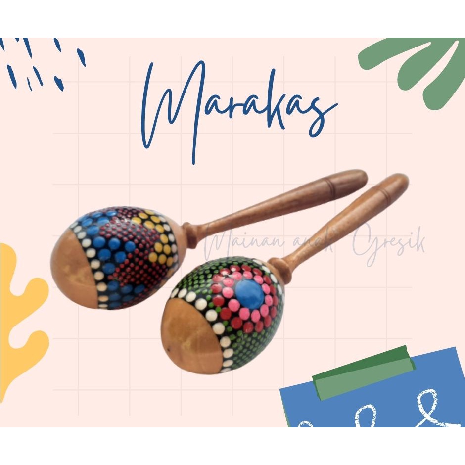 mainan anak murah maracas  Share:  0 Alat Musik Marakas / Maracas/ Alat Musik Anak Marakas/ alat musik anak/ mainan anak edukasi