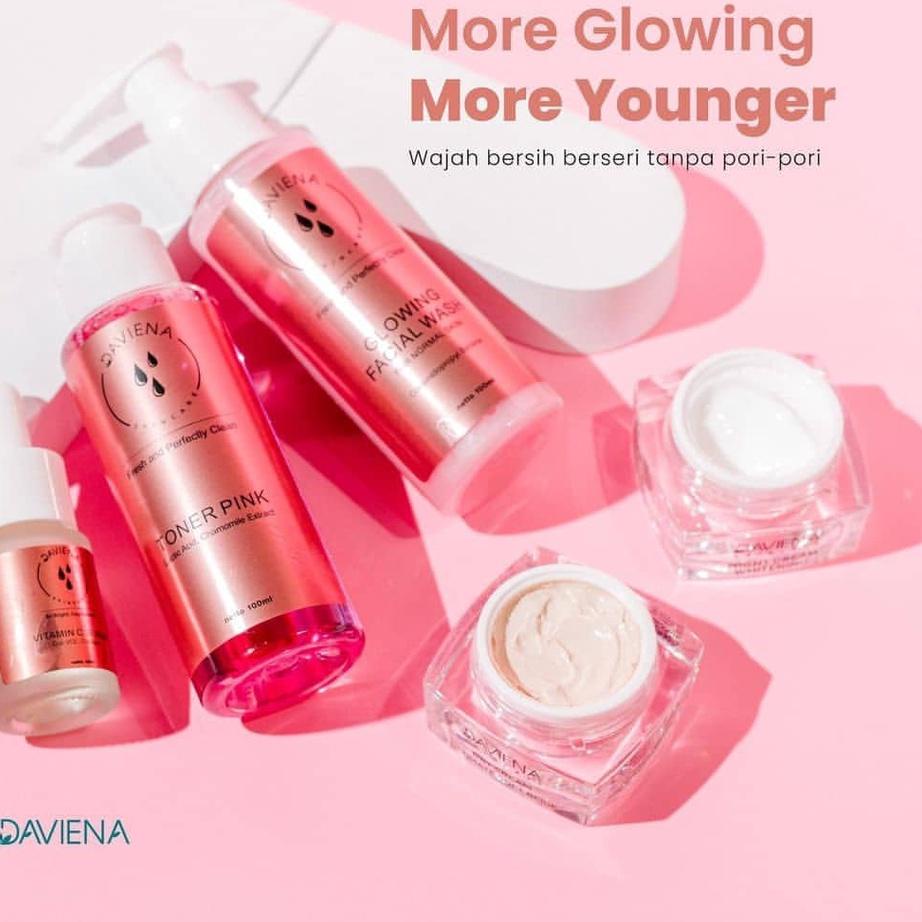 『LARIS』 Daviena Skincare Paket Glowing Series Davienaskincareofficial Davina Devina Deviena Surabaya