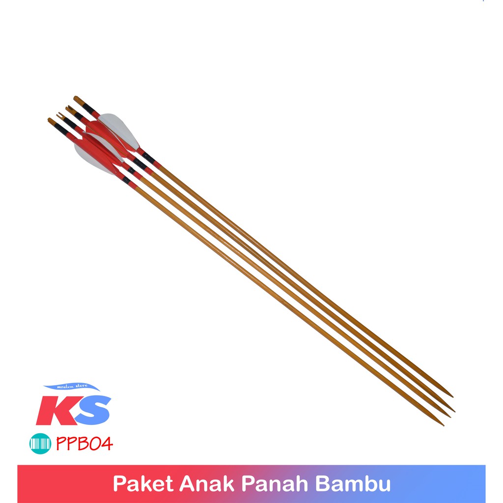 Paket Anak Panah Bambu - BUKAN ALUMUNIUM/FIBER/CARBON - Archery/Panah/Arrow