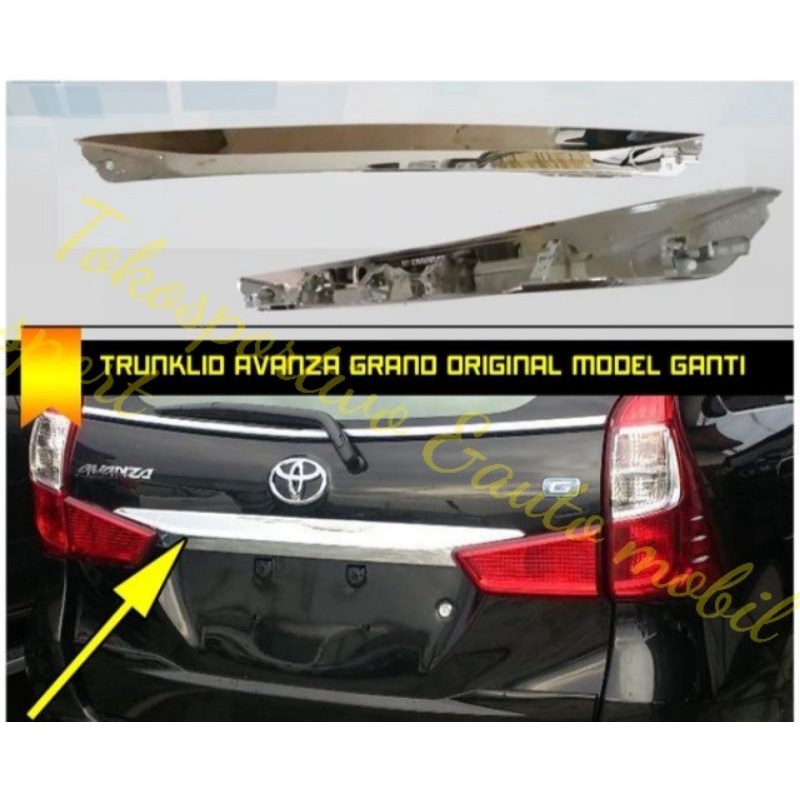 Trunklid List bagasi belakang New Avanza 2016-2018 + Lampu reflektor merah