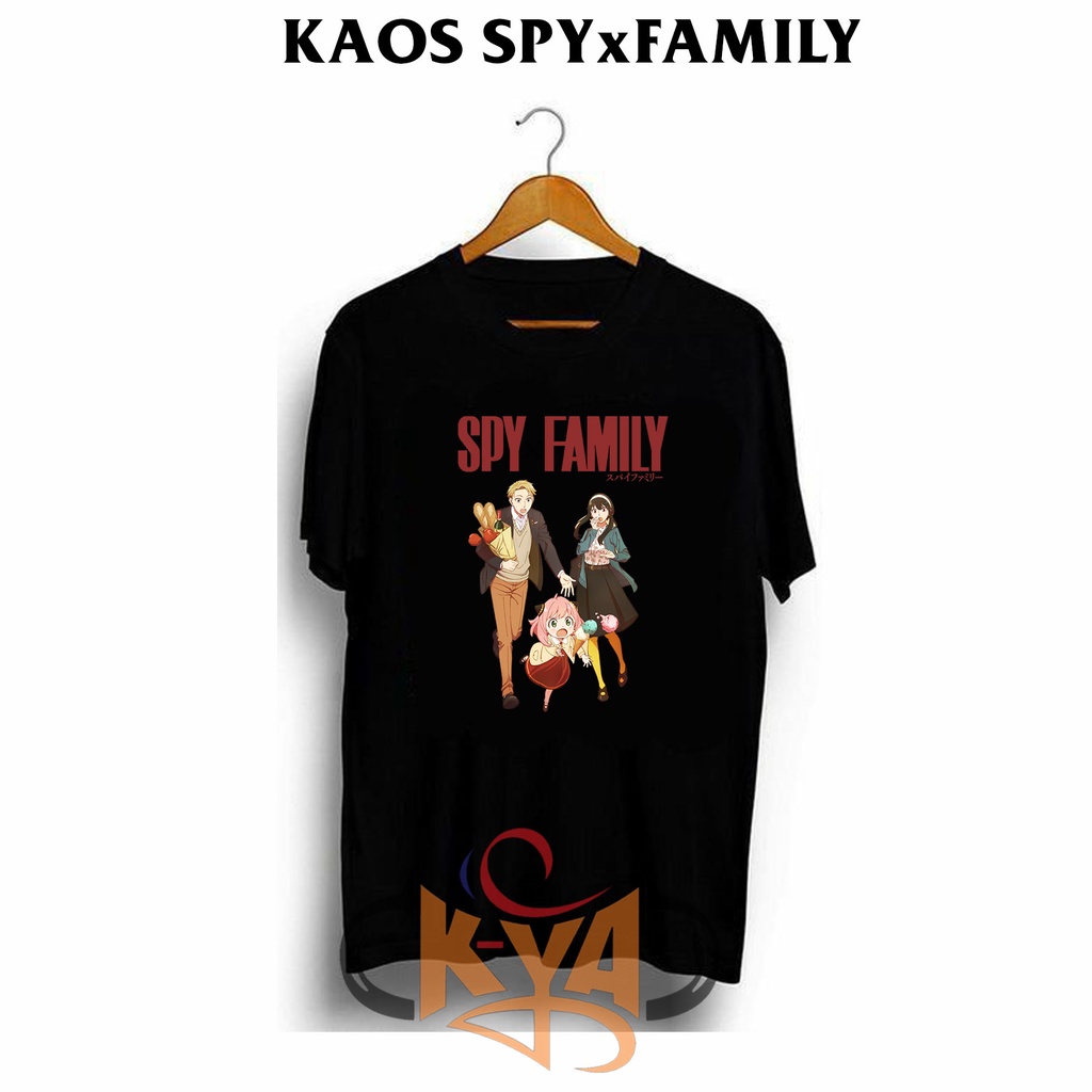 K - YAA - Kaos Anime SPY X FAMILY db ANYA FORGER / Kaos Jepang / Kaos Wibu / Baju Distro Pria Wanita
