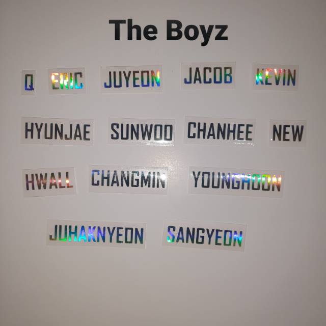  STIKER  HOLOGRAM  THE BOYZ STIKER  HOLO THE BOYZ PART 1 
