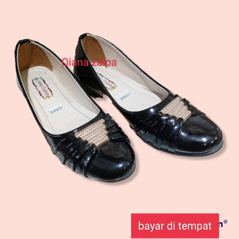 sepatu balet sepatu kerja terbaut bahan sentetis berkelas