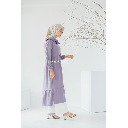 OULA MIDI DRESS Crinke Airflow Tunik Hijab