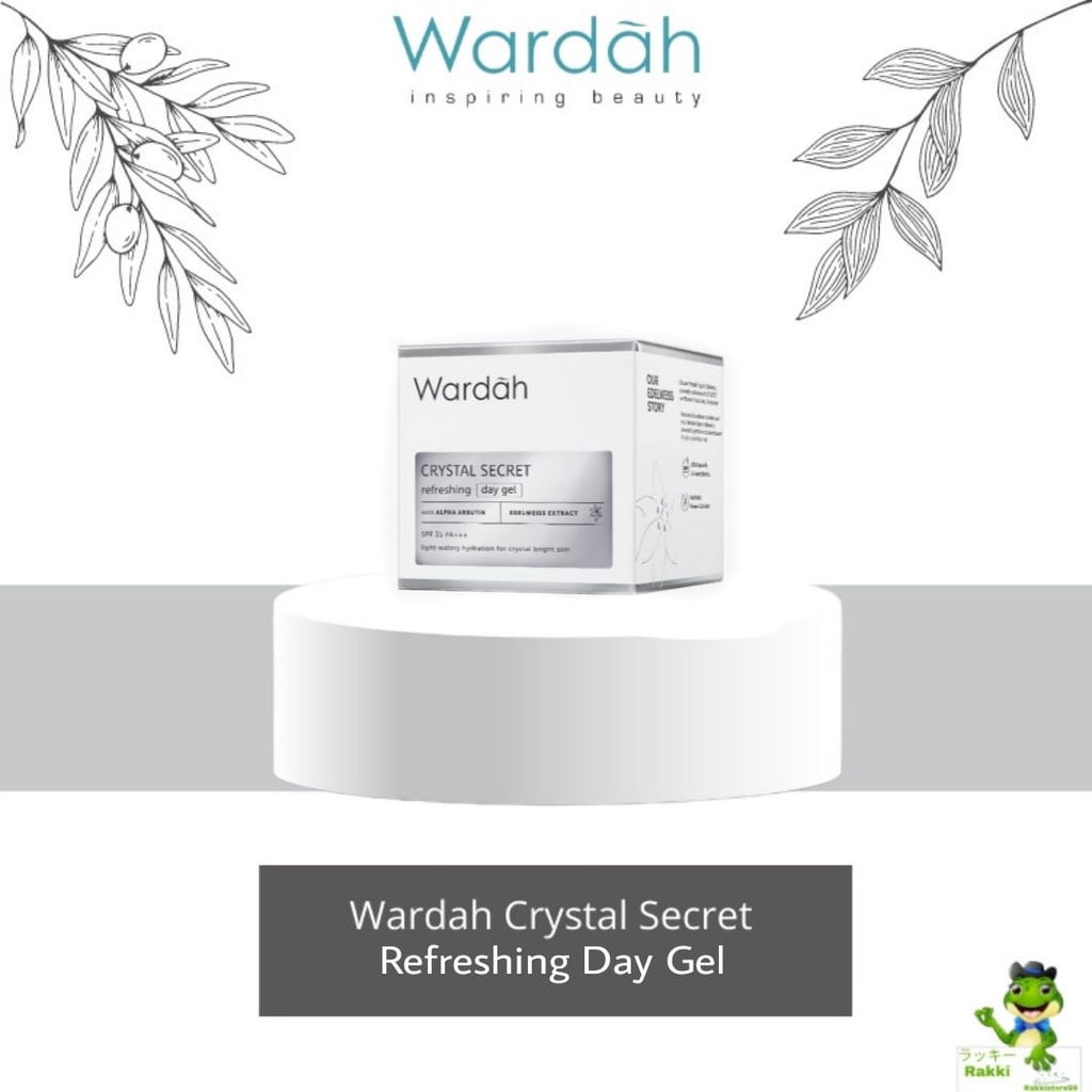 ❣️Rakkistore99❣️ Wardah Crystal Secret Resfreshing Day gel Spf 35 PA+++ 30gr