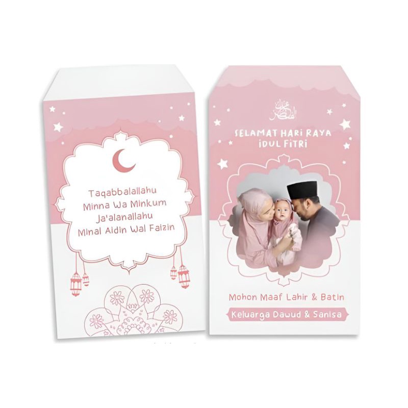 

Anplop Amplop Custom Foto Nama Ucapan Idul Fitri Lebaran Keluarga Souvenir Angpaw Angpau