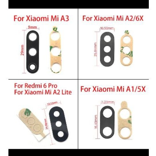 kaca kamera xiaomi mi A2 kaca kamera xiaomi A2 xiaomi 6x kaca kamera